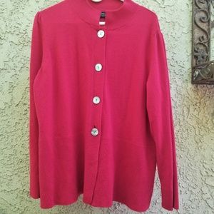 Jones NY Cashmere Sweater w.Oyster Shell Buttons